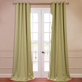Half Price Drapes Grommet Plush Blackout Curtain Panel Pair - Size: 108 Half Price Drapes Grommet Plush Blackout Curtain Panel Pair - Size: 108
