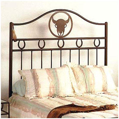 Grace Frontier Wrought Iron Headboard - Size: Full, Metal Finish: Gun Metal, Style: Star Grace Frontier Wrought Iron Headboard - Size: Full, Metal Finish: Gun Metal, Style: Star