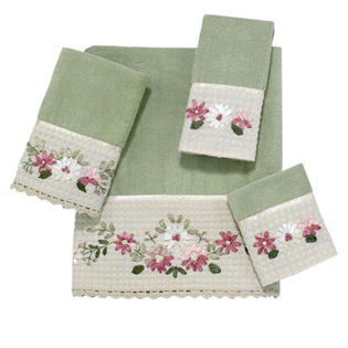 Avanti Linens Victoria 4 Piece Towel Set - Color: Sage Avanti Linens Victoria 4 Piece Towel Set - Color: Sage