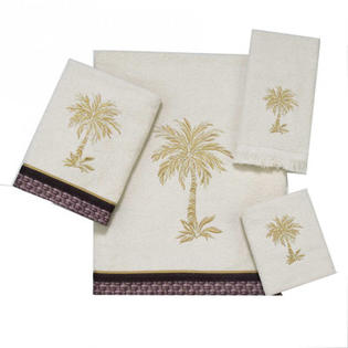 Avanti Linens Oasis Palm 4 Piece Towel Set Avanti Linens Oasis Palm 4 Piece Towel Set