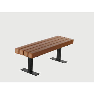 Frog Furnishings Trailside Recycled Plastic Park Bench - Size: 8', Color: Black Frog Furnishings Trailside Recycled Plastic Park Bench - Size: 8', Color: Black