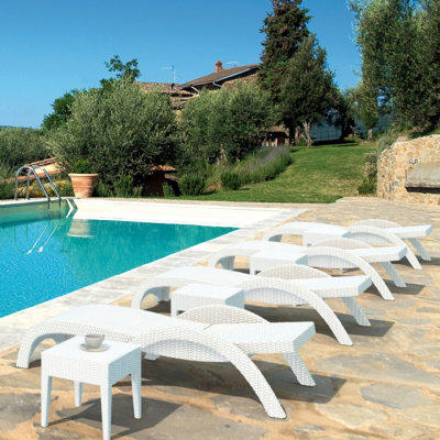 Compamia Wickerlook Miami Chaise Lounge (Set of 6) - Fabric Color: Brown Compamia Wickerlook Miami Chaise Lounge (Set of 6) - Fabric Color: Brown
