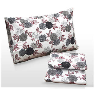Tribeca Living Dahlia Floral Printed Sheet Set - Size: California King Tribeca Living Dahlia Floral Printed Sheet Set - Size: California King