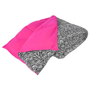Wildon Home Cozy Nightz Reversible Down Alternative Machine Washable Comforter - Size: Twin/Twin XL, Color: Zebra/Pink Wildon Home Cozy Nightz Reversible Down Alternative Machine Washable Comforter - Size: Twin/Twin XL, Color: Zebra/Pink