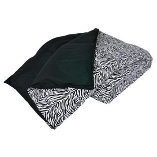 Wildon Home Cozy Nightz Reversible Down Alternative Machine Washable Comforter - Color: Zebra/Black, Size: King Wildon Home Cozy Nightz Reversible Down Alternative Machine Washable Comforter - Color: Zebra/Black, Size: King
