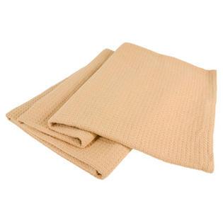 Wildon Home Grand Hotel All-Natural 100-Percent Cotton Basket Woven Blanket - Color: Camel, Size: Full/Queen Wildon Home Grand Hotel All-Natural 100-Percent Cotton Basket Woven Blanket - Color: Camel, Size: Full/Queen