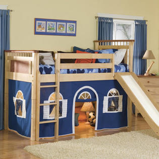 Bolton Furniture Bennington Twin Low Loft Bed with Bottom Curtain and Built-In Ladder - Configuration: Low Loft Bed with Bottom Curtain and ... Bolton Furniture Bennington Twin Low Loft Bed with Bottom Curtain and Built-In Ladder - Configuration: Low Loft Bed with Bottom Curtain and ...
