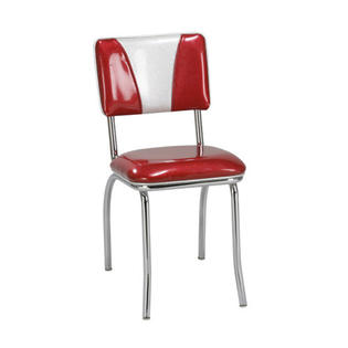 Regal Retro Side Chair - Upholstery: Premier Bisque Vinyl (Grade 4), Regal Retro Side Chair - Upholstery: Premier Bisque Vinyl (Grade 4),