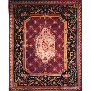 Wildon Home Le Palais Plum / Black Rug - Rug Size: 4' x 6' Wildon Home Le Palais Plum / Black Rug - Rug Size: 4' x 6'