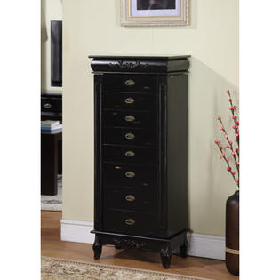 Wildon Home Moser 8 Drawer Jewelry Armoire with Mirror Wildon Home Moser 8 Drawer Jewelry Armoire with Mirror