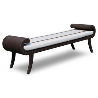 Dann Foley Palisades Picnic Bench - Finish/Color: JB Chocolate/Sunbrella Canvas Dann Foley Palisades Picnic Bench - Finish/Color: JB Chocolate/Sunbrella Canvas