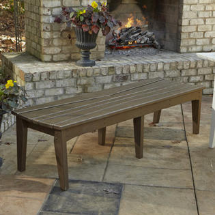 Uwharrie Hourglass Picnic Bench - Size: 2 Seat, Finish: Black Distressed Uwharrie Hourglass Picnic Bench - Size: 2 Seat, Finish: Black Distressed