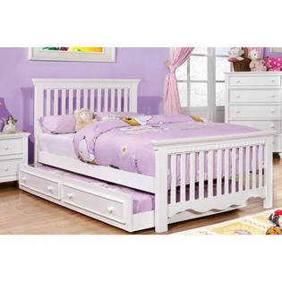 Hokku Designs Kennedy Slat Bed - Finish: White, Size: Full Hokku Designs Kennedy Slat Bed - Finish: White, Size: Full