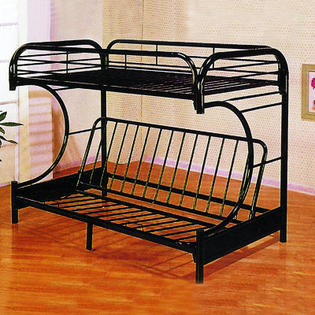 Wildon Home Twin Over Full Futon Bunk Bed - Finish: White Wildon Home Twin Over Full Futon Bunk Bed - Finish: White
