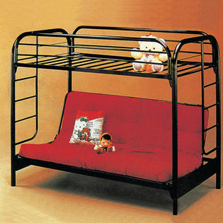 Wildon Home Twin Over Full Futon Bunk Bed - Finish: Blue Wildon Home Twin Over Full Futon Bunk Bed - Finish: Blue