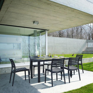Compamia Ares 7 Piece Dining Set - Finish: Black Compamia Ares 7 Piece Dining Set - Finish: Black