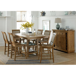 Progressive Furniture Willow Counter Height Dining Set (5 Pieces) - Finish: Distressed Black Progressive Furniture Willow Counter Height Dining Set (5 Pieces) - Finish: Distressed Black