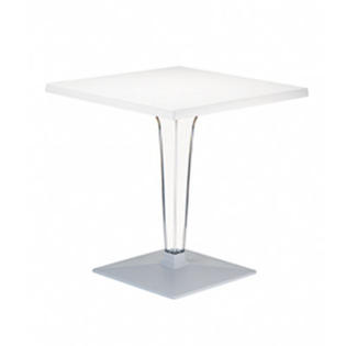Compamia Ice Werzalit Dining Table - Color: White, Size: 28 Compamia Ice Werzalit Dining Table - Color: White, Size: 28
