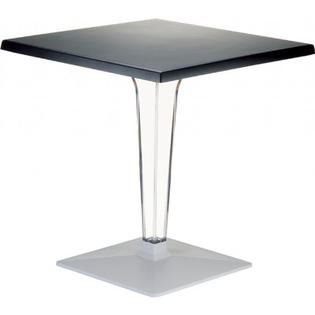 Compamia Ice Werzalit Dining Table - Color: Black, Size: 28 Compamia Ice Werzalit Dining Table - Color: Black, Size: 28