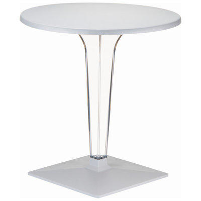 Compamia Ice Werzalit Dining Table - Color: Silver, Size: 24 Compamia Ice Werzalit Dining Table - Color: Silver, Size: 24