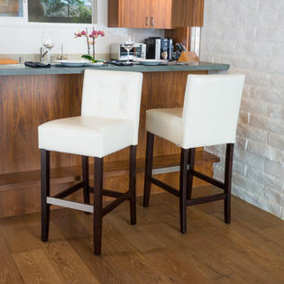 Home Loft Concept Exclusives Brinkley Bar Stool (Set of 2) - Seat Color: Ivory Home Loft Concept Exclusives Brinkley Bar Stool (Set of 2) - Seat Color: Ivory