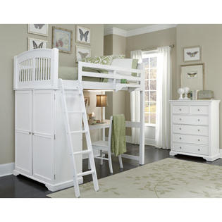 NE Kids Walnut Street Locker Loft Bed with Desk - Finish: Chestnut NE Kids Walnut Street Locker Loft Bed with Desk - Finish: Chestnut
