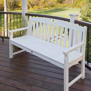 Trex Outdoor Yacht Club Polyethylene Garden Bench (Set of 7) - Size: 48 Trex Outdoor Yacht Club Polyethylene Garden Bench (Set of 7) - Size: 48