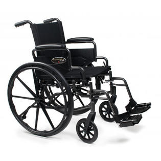 Everest & Jennings Traveler L4 Lightweight Wheelchair - Front Rigging: Elevating Legrest, Arm Type: Flip Back Full Arm, Seat Size: 20 Everest & Jennings Traveler L4 Lightweight Wheelchair - Front Rigging: Elevating Legrest, Arm Type: Flip Back Full Arm, Seat Size: 20