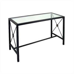 Grace Large Console Table - Base Finish: Satin Black, Side Panel: Gothic Grace Large Console Table - Base Finish: Satin Black, Side Panel: Gothic