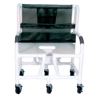 MJM International Bariatric Commode Shower Chair - Style: Bariatric Commode Chair with Drop Arms, Color: Royal Blue MJM International Bariatric Commode Shower Chair - Style: Bariatric Commode Chair with Drop Arms, Color: Royal Blue