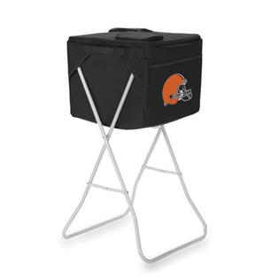 Picnic Time NFL Party Cube Digital Print Cooler - NFL Team: Cleveland Browns, Color: Black Picnic Time NFL Party Cube Digital Print Cooler - NFL Team: Cleveland Browns, Color: Black