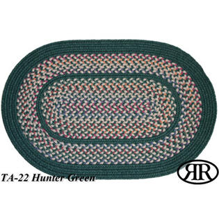 RhodyRug Tapestry Hunter Green Multi Rug - Rug Size: Oval 2' x 4' RhodyRug Tapestry Hunter Green Multi Rug - Rug Size: Oval 2' x 4'