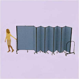 ScreenFlex Commercial Edition Eleven Panel Portable Room Divider - Color/Material: Oatmeal Fabric, Height: 4' ScreenFlex Commercial Edition Eleven Panel Portable Room Divider - Color/Material: Oatmeal Fabric, Height: 4'