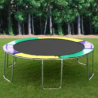 KIDWISE 12 ft. Round Trampoline - Pad Color: Green KIDWISE 12 ft. Round Trampoline - Pad Color: Green