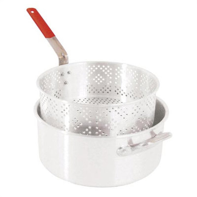 UPC 094428131217 product image for Aluminum 10.5 Quart Pot and Basket | upcitemdb.com