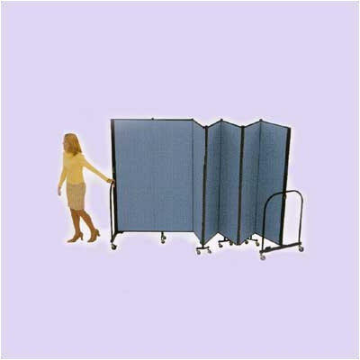 ScreenFlex Commercial Edition Seven Panel Portable Room Divider - Color/Material: Mint Vinyl, Height: 5' ScreenFlex Commercial Edition Seven Panel Portable Room Divider - Color/Material: Mint Vinyl, Height: 5'