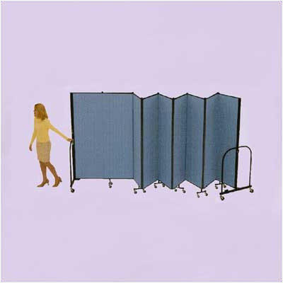 ScreenFlex Commercial Edition Nine Panel Portable Room Divider - Color/Material: Mauve Fabric, Height: 5' ScreenFlex Commercial Edition Nine Panel Portable Room Divider - Color/Material: Mauve Fabric, Height: 5'