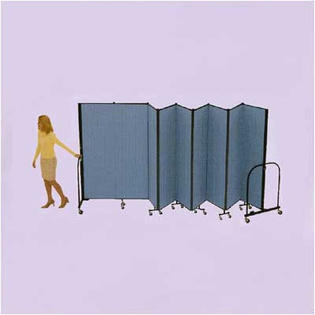 ScreenFlex Commercial Edition Nine Panel Portable Room Divider - Color/Material: Sandalwood Vinyl, Height: 8' ScreenFlex Commercial Edition Nine Panel Portable Room Divider - Color/Material: Sandalwood Vinyl, Height: 8'