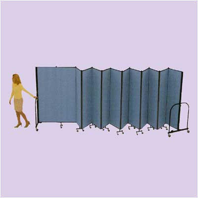 ScreenFlex Commercial Edition Thirteen Panel Portable Room Divider - Color/Material: Wheat Fabric, Height: 8' ScreenFlex Commercial Edition Thirteen Panel Portable Room Divider - Color/Material: Wheat Fabric, Height: 8'