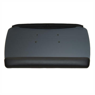 workRite Keyboard Tray with Fixed Arm Mount - Tray Type: Classic, Tray/Palm Support Color: Black, Palm Support Material: LeatheRite workRite Keyboard Tray with Fixed Arm Mount - Tray Type: Classic, Tray/Palm Support Color: Black, Palm Support Material: LeatheRite