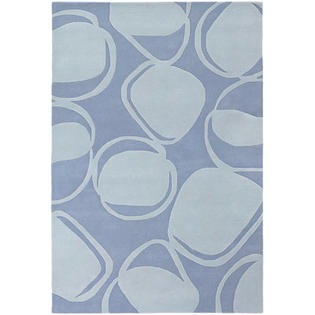 Chandra Inhabit Designer Light Blue Rug - Rug Size: 5' x 7'6 Chandra Inhabit Designer Light Blue Rug - Rug Size: 5' x 7'6