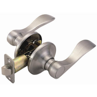Design House Springdale Lever Interior Lock with Passage Function - Finish: Satin Nickel, Latch Type: 2-Way Latch Design House Springdale Lever Interior Lock with Passage Function - Finish: Satin Nickel, Latch Type: 2-Way Latch