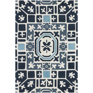 Chandra Parson Gray Designer Blue Rug - Rug Size: 7'9 Chandra Parson Gray Designer Blue Rug - Rug Size: 7'9