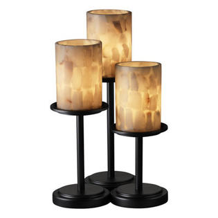 Justice Design Group Alabaster Rocks Dakota 3 Light Portable Table Lamp (Set of 3) - Finish: Dark Bronze Justice Design Group Alabaster Rocks Dakota 3 Light Portable Table Lamp (Set of 3) - Finish: Dark Bronze