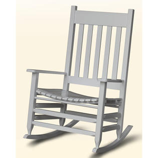 HINKLE CHAIR COMPANY Plantation Rocking Chair - Finish: White, Size: Standard HINKLE CHAIR COMPANY Plantation Rocking Chair - Finish: White, Size: Standard