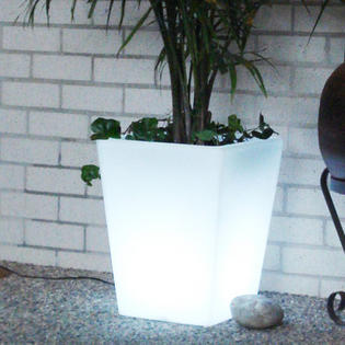 CompassCo Bon Décor Square Illuminated Pot Planter CompassCo Bon Décor Square Illuminated Pot Planter