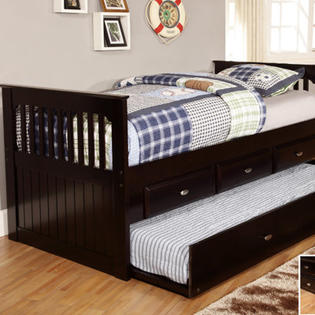 Discovery World Furniture Twin Rake Daybed with 3 Drawers and Trundle Discovery World Furniture Twin Rake Daybed with 3 Drawers and Trundle