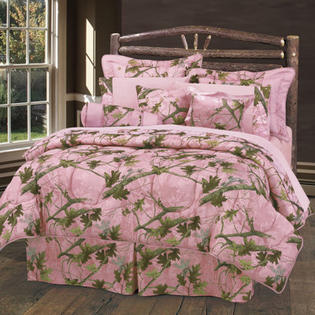 HiEnd Accents Pink Oak Camo Bedding Collection - Size: Full HiEnd Accents Pink Oak Camo Bedding Collection - Size: Full