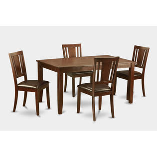 WOIM Dudley 5 Piece Dining Set - Finish: Mahogany WOIM Dudley 5 Piece Dining Set - Finish: Mahogany