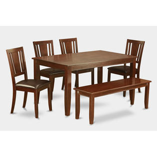 WOIM Dudley 6 Piece Dining Set - Finish: Mahogany WOIM Dudley 6 Piece Dining Set - Finish: Mahogany